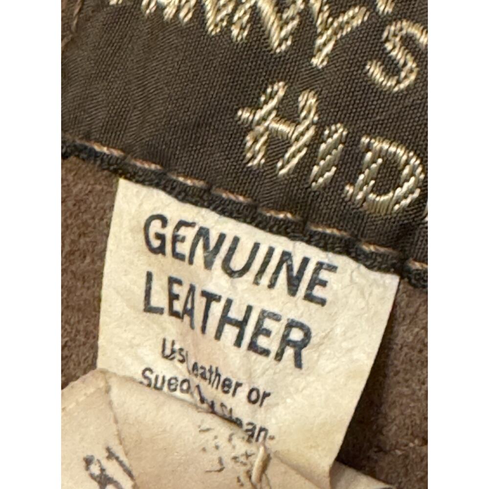 Vtg Fanny’s Hide Women's Western Style Cowgirl Suede Leather Jacket With Fringes - Picture 12 of 13
